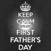 Keep Calm It's My First Father's Day Premium Pullover Hoodie