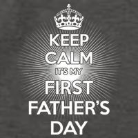 Keep Calm It's My First Father's Day Vector Backpack