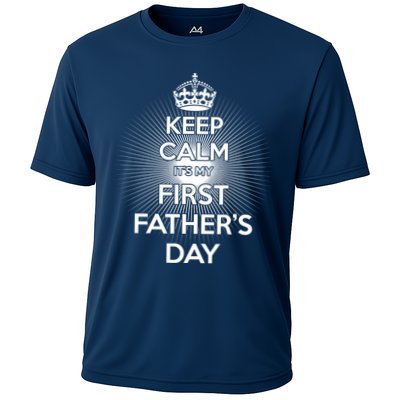 Keep Calm It's My First Father's Day Performance Shirt