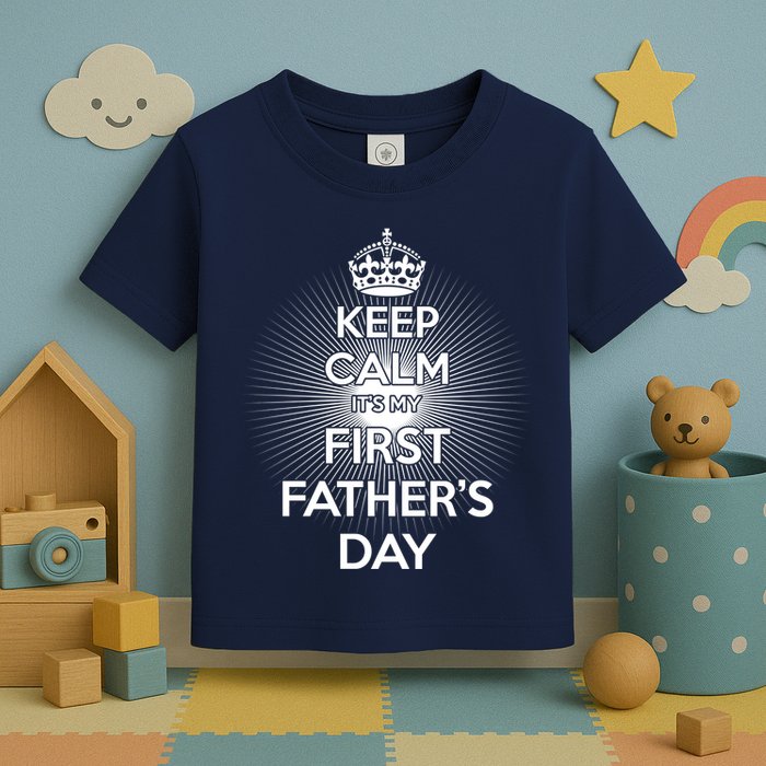 Keep Calm It's My First Father's Day Toddler T-Shirt