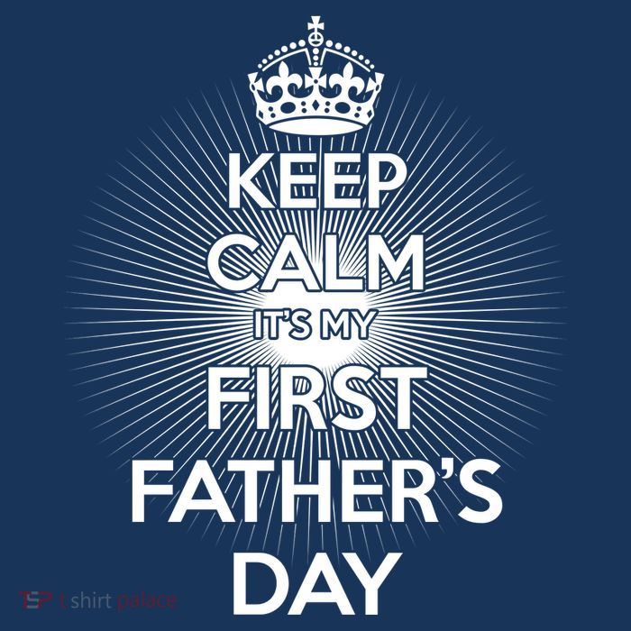 Keep Calm It's My First Father's Day Full Zip Hoodie