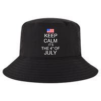 Keep Calm It's The 4th of July USA Flag Cool Comfort Performance Bucket Hat
