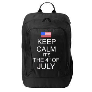 Keep Calm It's The 4th of July USA Flag City Backpack