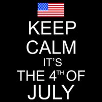 Keep Calm It's The 4th of July USA Flag Poster