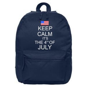 Keep Calm It's The 4th of July USA Flag 16 in Basic Backpack