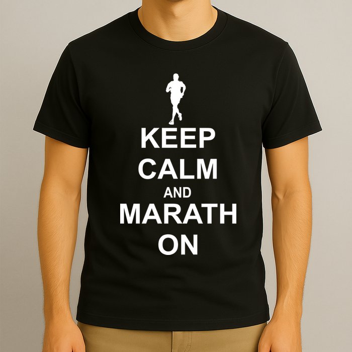 Keep Calm Marathon On T-Shirt