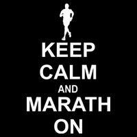 Keep Calm Marathon On Baby Bodysuit