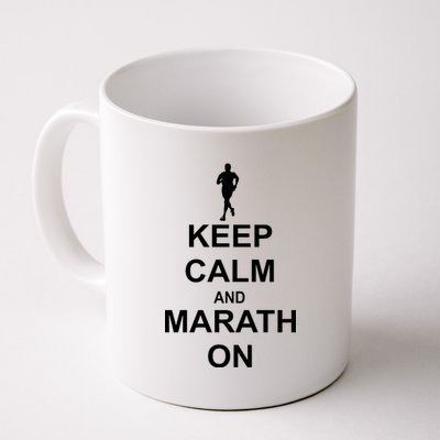 Keep Calm Marathon On Coffee Mug