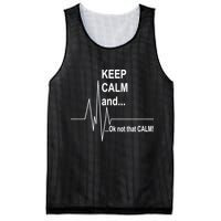 Keep calm Ok Not that calm Mesh Reversible Basketball Jersey Tank
