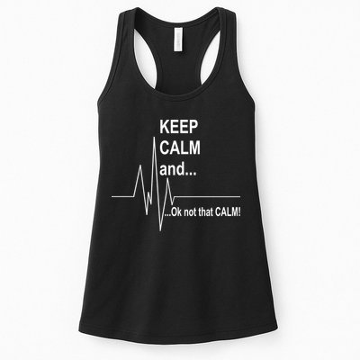 Keep calm Ok Not that calm Womens Tank Top