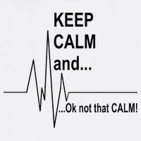 Keep calm Ok Not that calm Garment-Dyed Sweatshirt