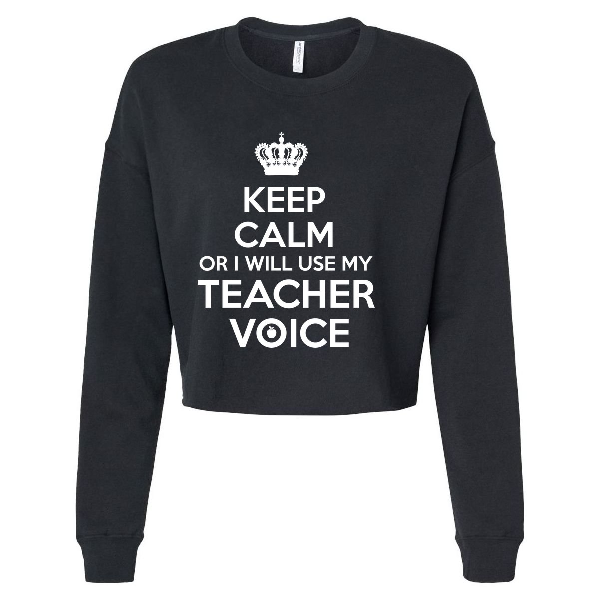 Keep Calm Or I Will Use My Teacher Voice Youth Performance Sprint T-Shirt