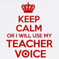 Keep Calm Or I Will Use My Teacher Voice Garment-Dyed Sweatshirt