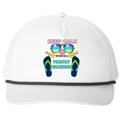 Keep Calm We're On A Family Vacation Snapback Five-Panel Rope Hat