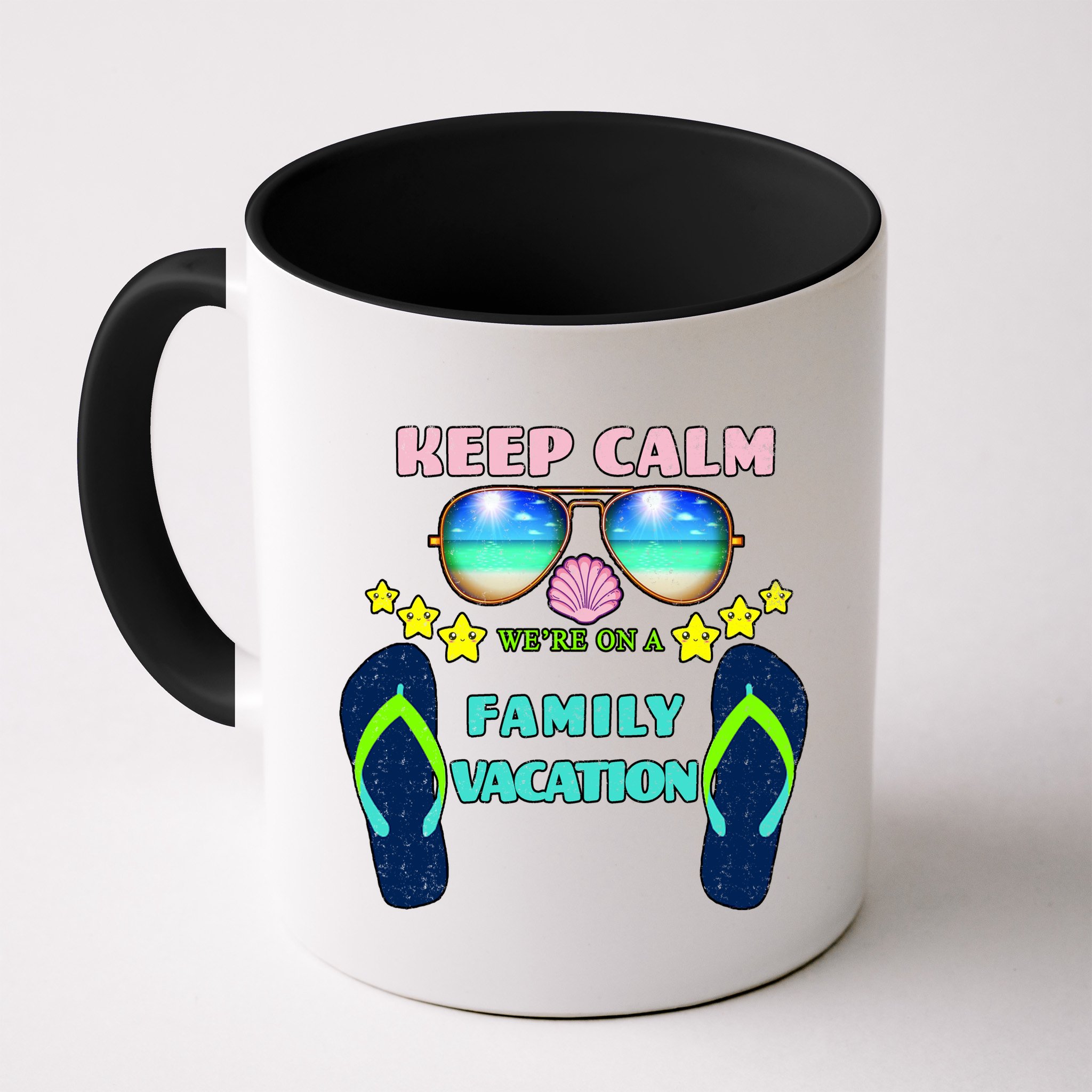 Keep Calm We're On A Family Vacation Mug