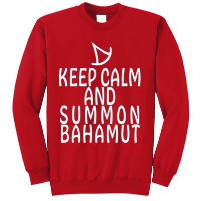 Keep Cam And Summon Bahamut FF14 Summoner Sweatshirt