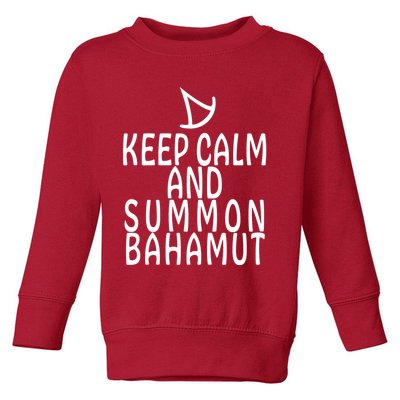 Keep Cam And Summon Bahamut FF14 Summoner Toddler Sweatshirt