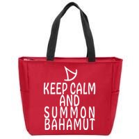Keep Cam And Summon Bahamut FF14 Summoner Zip Tote Bag