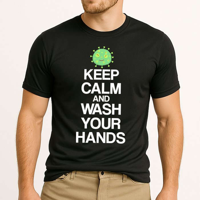 Keep Clam And Wash Your Hands Cooling Performance Crew T-Shirt