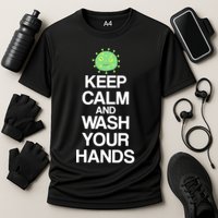 Keep Clam And Wash Your Hands Cooling Performance Crew T-Shirt