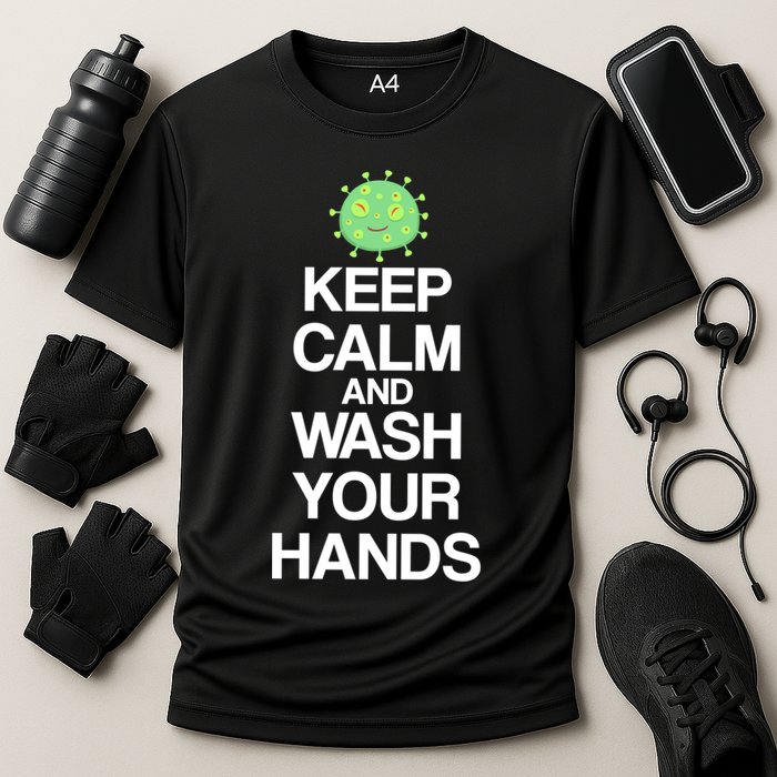 Keep Clam And Wash Your Hands Cooling Performance Crew T-Shirt