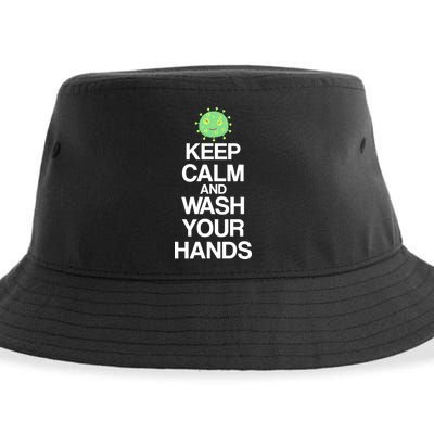 Keep Clam And Wash Your Hands Sustainable Bucket Hat