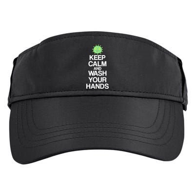 Keep Clam And Wash Your Hands Adult Drive Performance Visor