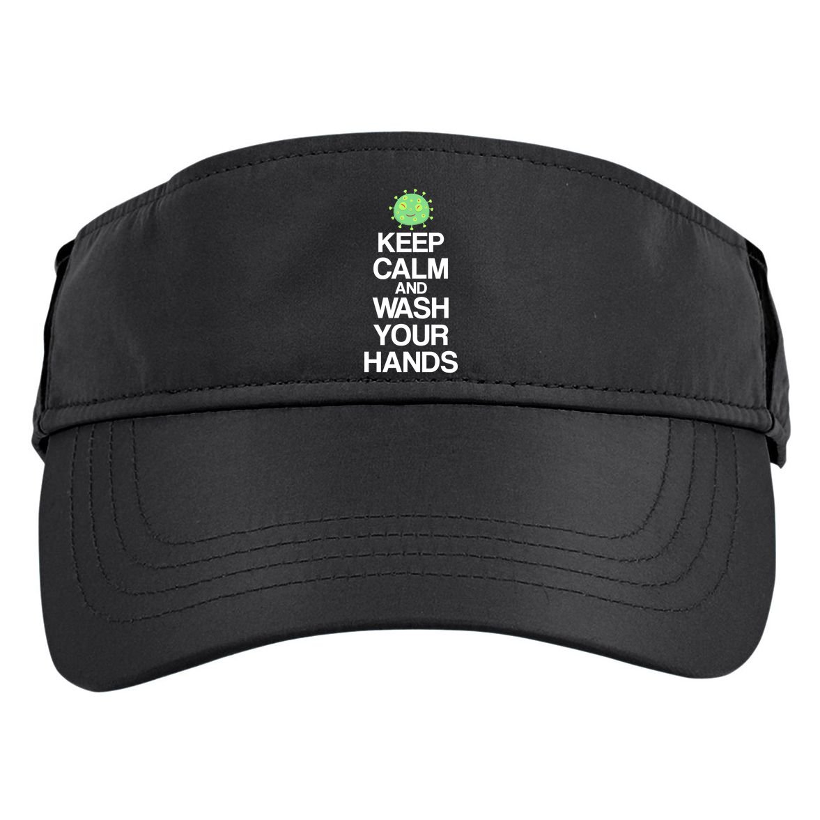 Keep Clam And Wash Your Hands Adult Drive Performance Visor