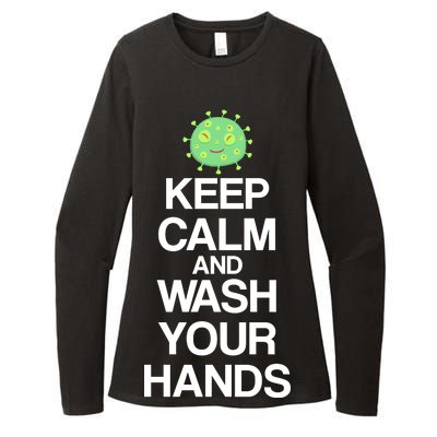 Keep Clam And Wash Your Hands Womens CVC Long Sleeve Shirt