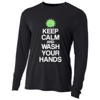 Keep Clam And Wash Your Hands Cooling Performance Long Sleeve Crew