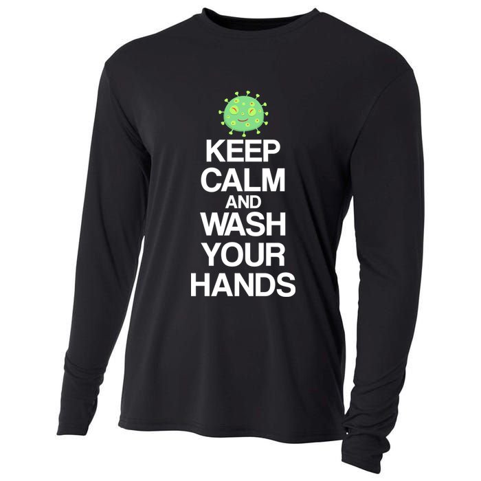 Keep Clam And Wash Your Hands Cooling Performance Long Sleeve Crew