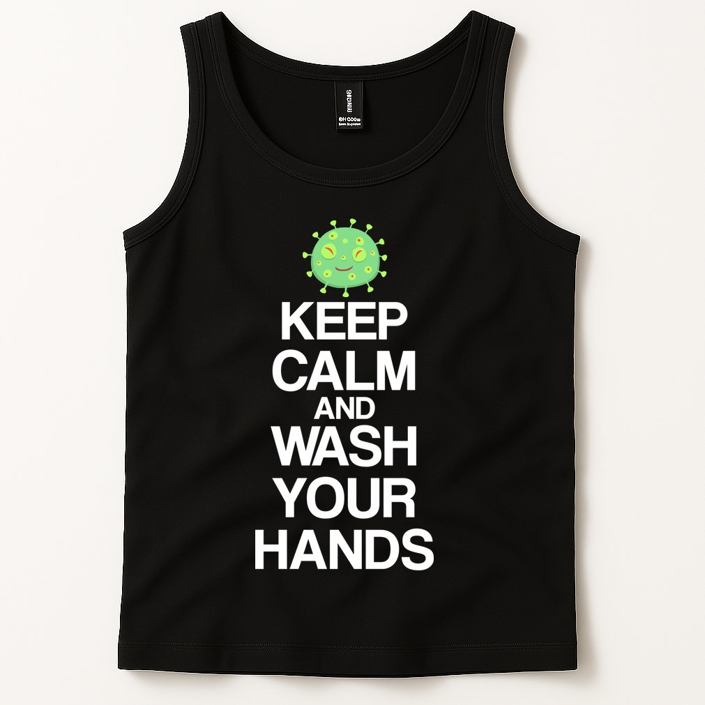 Keep Clam And Wash Your Hands Tank Top