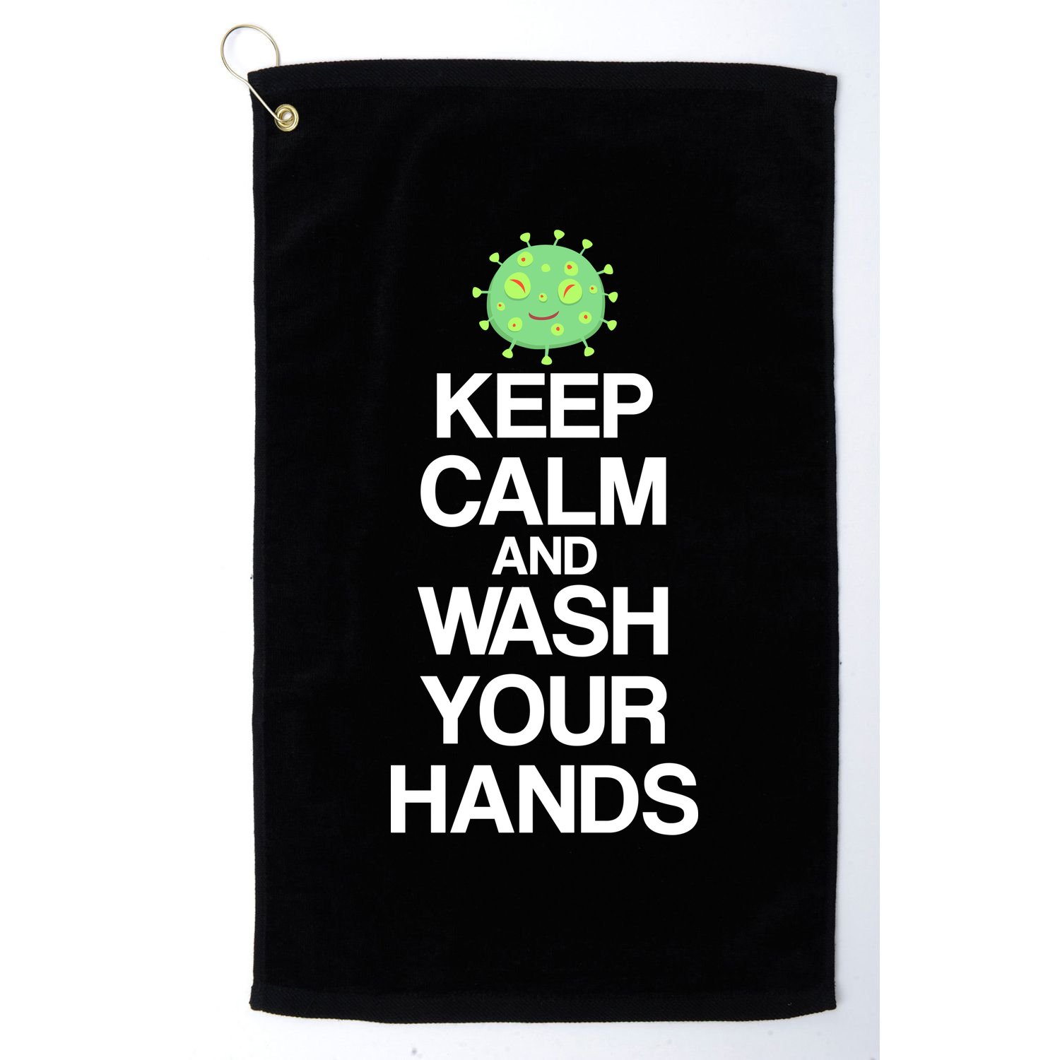 Keep Clam And Wash Your Hands Golf Towel