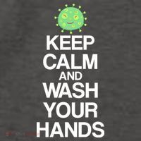 Keep Clam And Wash Your Hands Vector Backpack