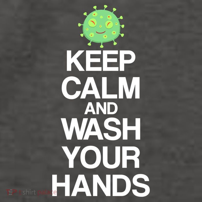 Keep Clam And Wash Your Hands Vector Backpack