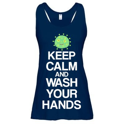 Keep Clam And Wash Your Hands Ladies Essential Flowy Tank