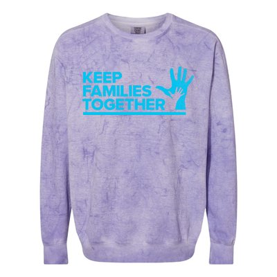 Keep Families Together Colorblast Crewneck Sweatshirt