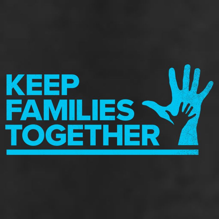 Keep Families Together 7 Panel Mesh Trucker Snapback Hat