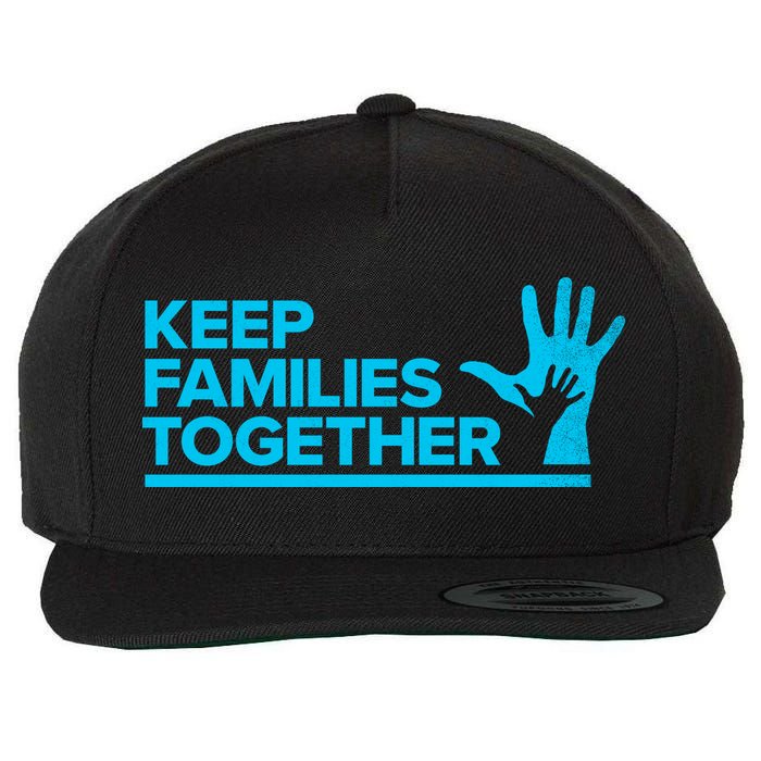 Keep Families Together Wool Snapback Cap