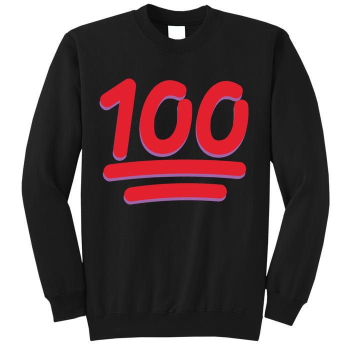 Keep It 100 One Hundred Emoji Sweatshirt