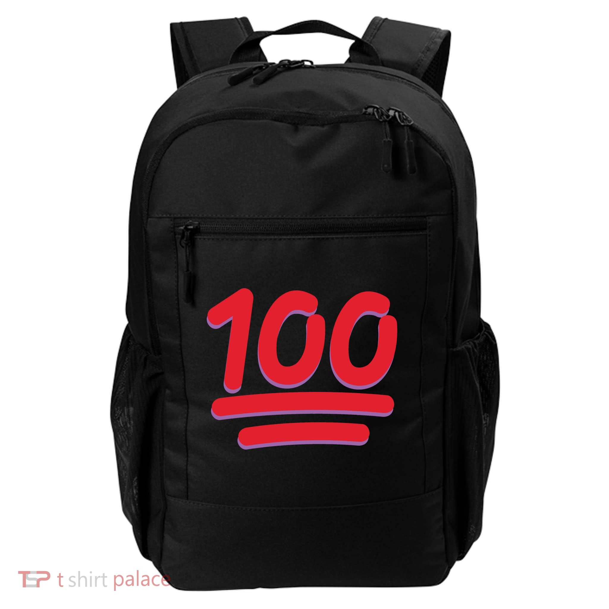 Keep It 100 One Hundred Emoji Daily Commute Backpack