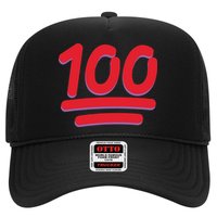 Keep It 100 One Hundred Emoji Trucker Hat
