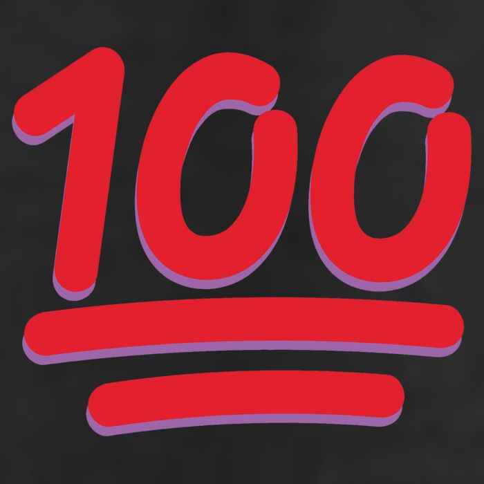 Keep It 100 One Hundred Emoji Trucker Hat