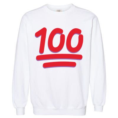 Keep It 100 One Hundred Emoji Garment-Dyed Sweatshirt