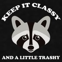 Keep It Classy And A Little Trashy Ladies PosiCharge Tri-Blend Wicking Tank