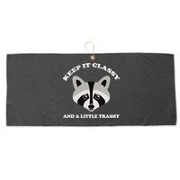 Keep It Classy And A Little Trashy Large Microfiber Waffle Golf Towel