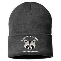 Keep It Classy And A Little Trashy Sustainable Knit Beanie