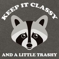 Keep It Classy And A Little Trashy Cotton Canvas Backpack