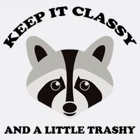 Keep It Classy And A Little Trashy Garment-Dyed Sweatshirt