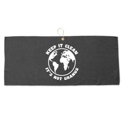 Keep It Clean It's Not Uranus Large Microfiber Waffle Golf Towel